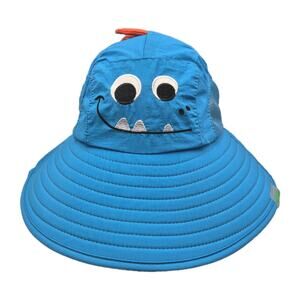 Blue Heehipoo Vented Toddler Monster Sun Hat Wide Brim One Size